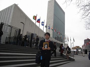 写真：ニューヨーク国際連合本部の視察の様子1