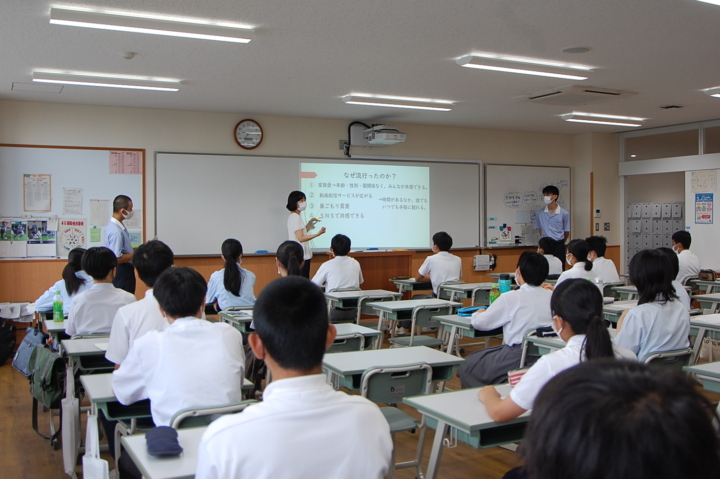写真：2022年度盈進高等学校オープンスクールの様子