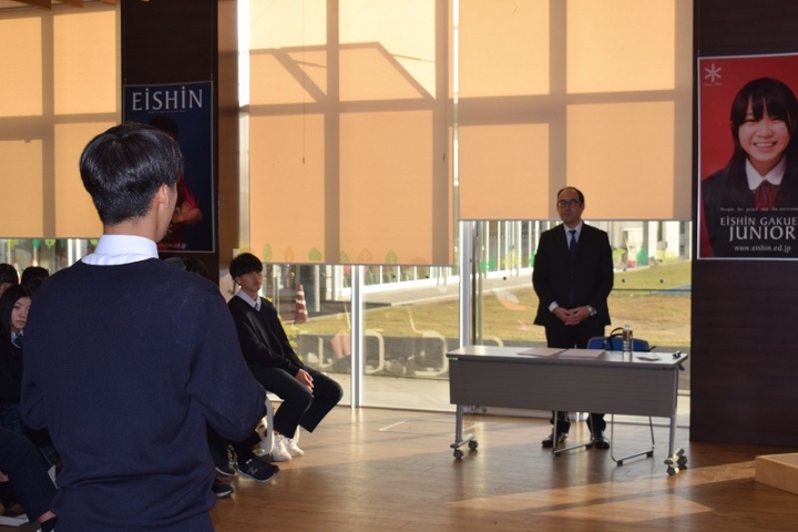 駐日スペイン大使館 参事官 マウレオン 様|盈進中学高等学校