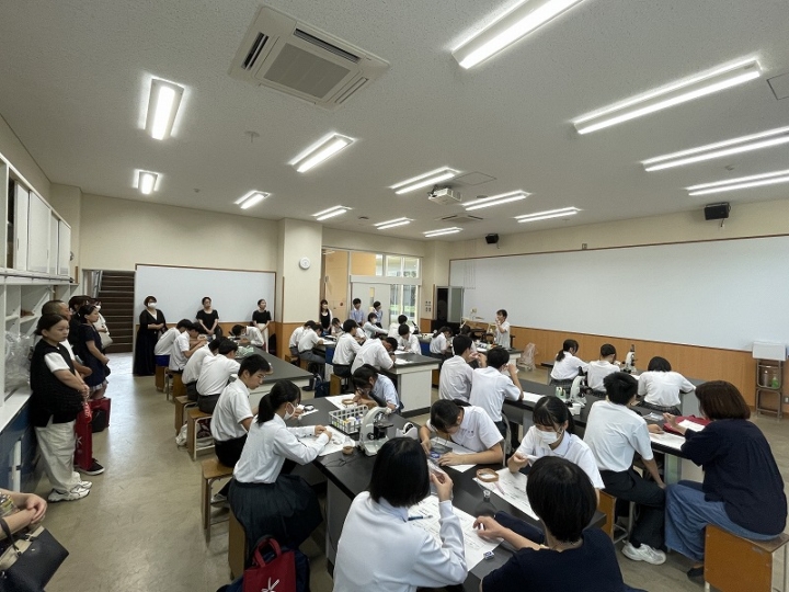写真：2024年度盈進高等学校オープンスクールの様子